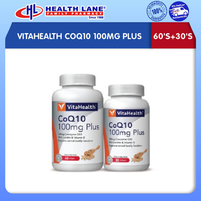 VITAHEALTH COQ10 100MG PLUS (60'S+30'S)
